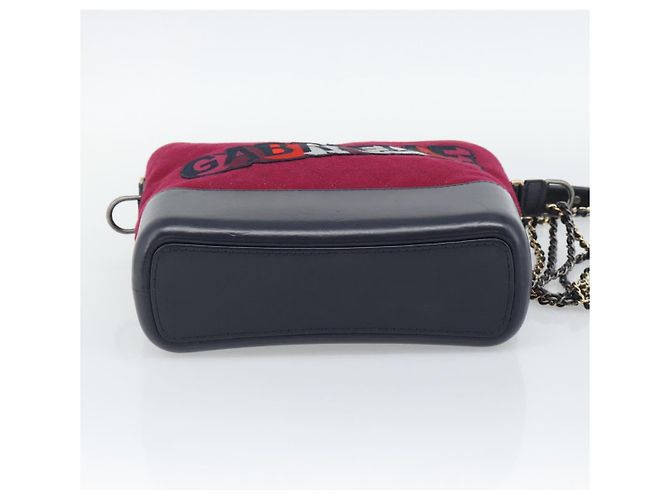 CHANEL Gabrielle de Chanel Matelasse Chain Shoulder Bag Canvas Red - vista 5