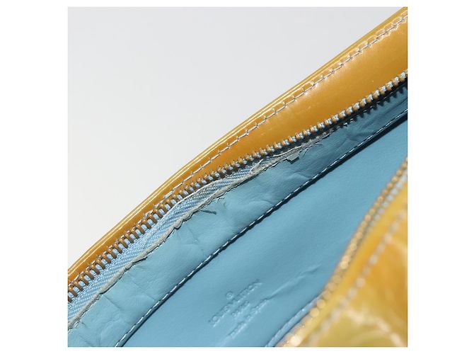 LOUIS VUITTON Monogram Vernis Houston Hand Bag Baby Blue M91005 LV - vista 10