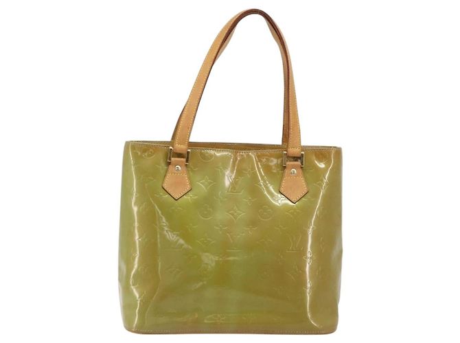 LOUIS VUITTON Monogram Vernis Houston Hand Bag Baby Blue M91005 LV - vista 13