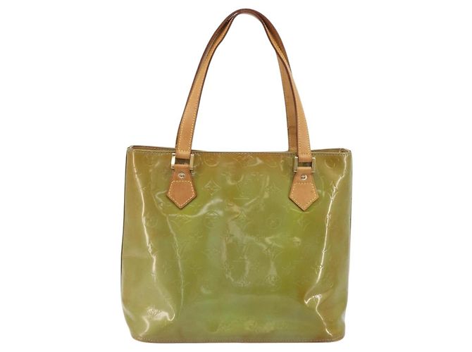 LOUIS VUITTON Monogram Vernis Houston Hand Bag Baby Blue M91005 LV - vista 2
