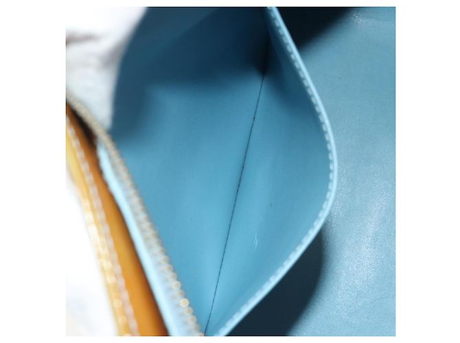 LOUIS VUITTON Monogram Vernis Houston Hand Bag Baby Blue M91005 LV - vista 24