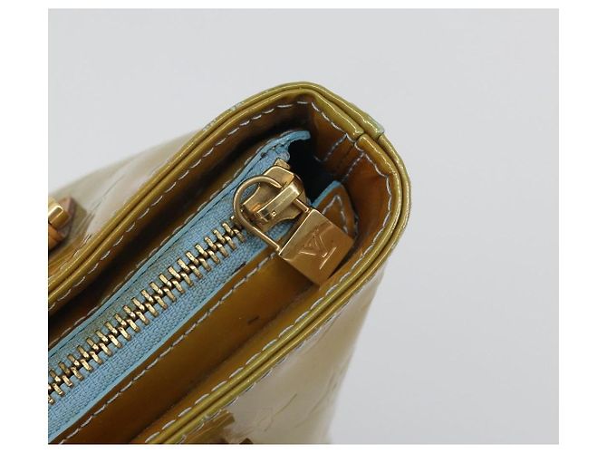 LOUIS VUITTON Monogram Vernis Houston Hand Bag Baby Blue M91005 LV - vista 9