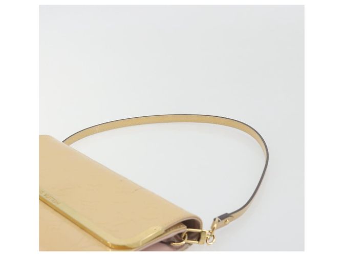 LOUIS VUITTON Monogram Vernis Rossmore MM Beige Poodle M91757 LV - vista 14