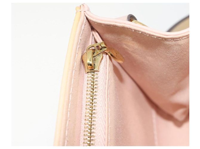 LOUIS VUITTON Monogram Vernis Rossmore MM Beige Poodle M91757 LV - vista 23