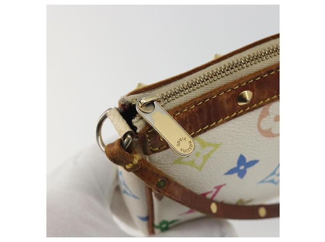 LOUIS VUITTON Monogram Multicolor Pochette Accessoires White M92649 - vue 10