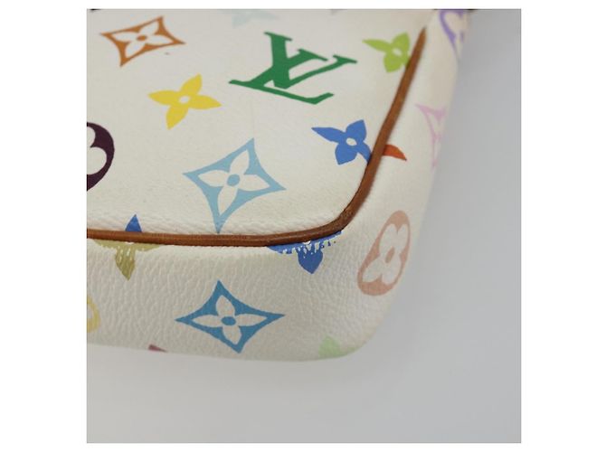 LOUIS VUITTON Monogram Multicolor Pochette Accessoires White M92649 - vue 15