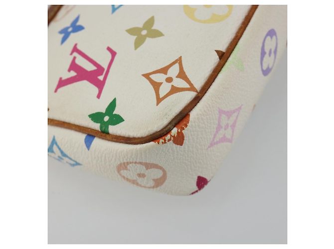 LOUIS VUITTON Monogram Multicolor Pochette Accessoires White M92649 - vue 16