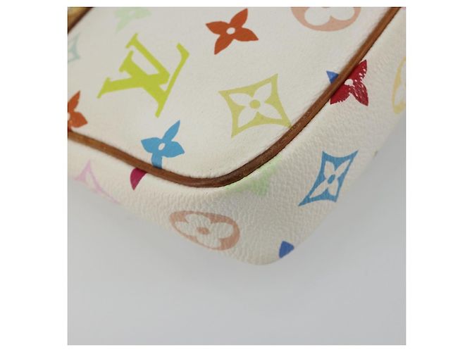 LOUIS VUITTON Monogram Multicolor Pochette Accessoires White M92649 - vue 18