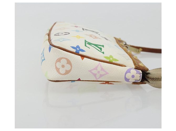 LOUIS VUITTON Monogram Multicolor Pochette Accessoires White M92649 - vue 3