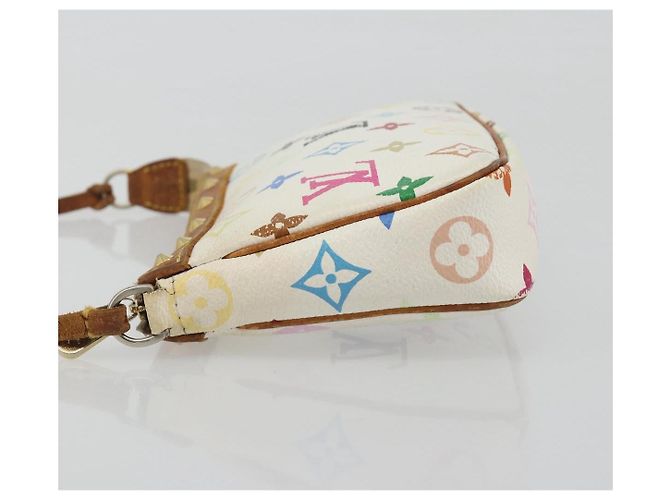 LOUIS VUITTON Monogram Multicolor Pochette Accessoires White M92649 - vue 4