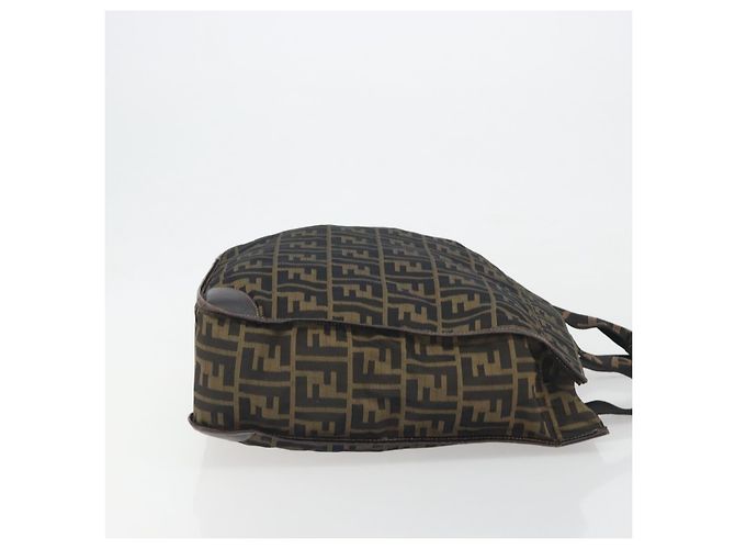 FENDI Zucca Canvas Hand Bag Brown - vista 3