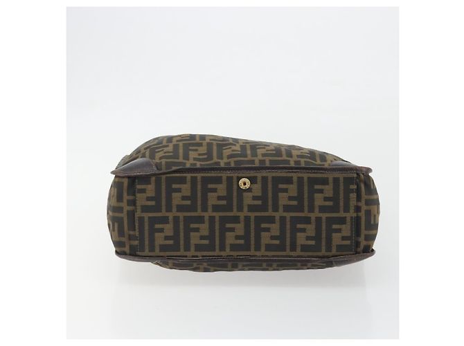 FENDI Zucca Canvas Hand Bag Brown - vista 5