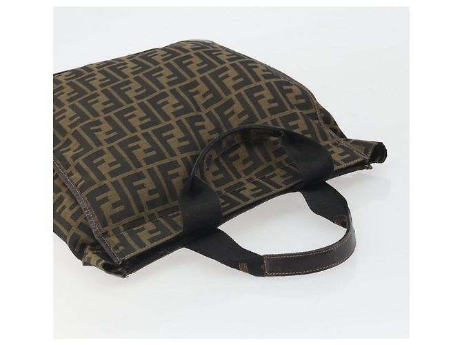 FENDI Zucca Canvas Hand Bag Brown - vista 6