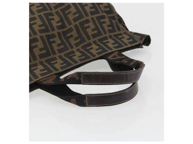 FENDI Zucca Canvas Hand Bag Brown - vista 7