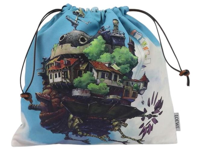 LOEWE Studio Ghibli Howl's Moving Castle Pouch Nylon Blue - vista 13