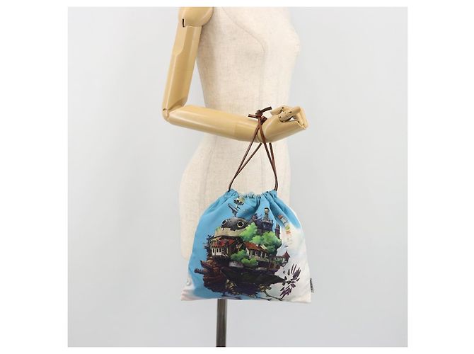 LOEWE Studio Ghibli Howl's Moving Castle Pouch Nylon Blue - vista 20