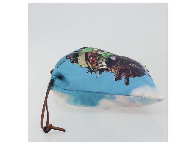 LOEWE Studio Ghibli Howl's Moving Castle Pouch Nylon Blue - vista 4