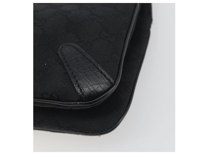 GUCCI Horsebit GG Canvas Hand Bag Black Silver 114913 - vista 12