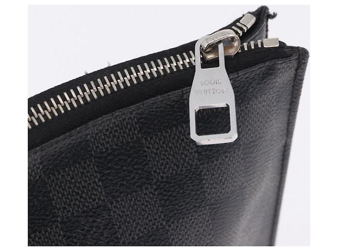 LOUIS VUITTON Damier Graphite Pochette Jules GM Clutch Bag M41501 LV - Ansicht 17