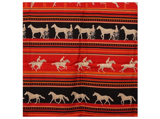 Hermès HERMES Carre 90 Seidentuch Rot - Ansicht 18