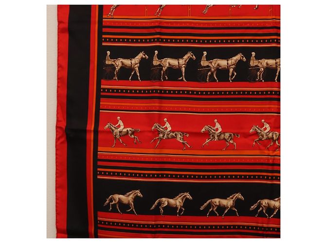 Hermès HERMES Carre 90 Seidentuch Rot - Ansicht 5