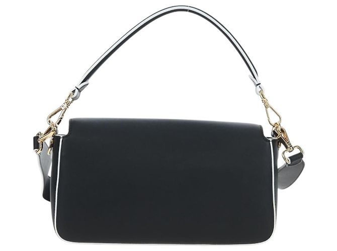 FENDI Bugs Monster Mamma Baguette Leather 2way Black 8BR600 - vista 3