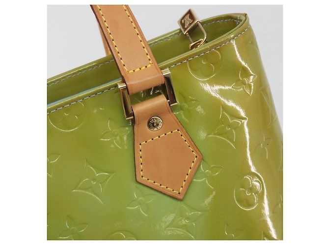 LOUIS VUITTON Monogram Vernis Houston Hand Bag Baby Blue M91005 LV - vista 18