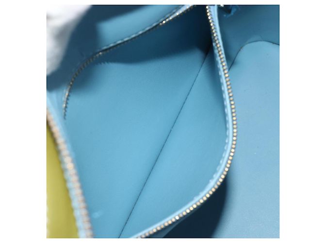 LOUIS VUITTON Monogram Vernis Houston Hand Bag Baby Blue M91005 LV - vista 24
