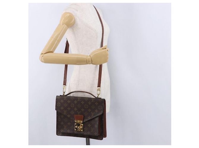 LOUIS VUITTON Monogram Monceau 28 Hand Bag 2way M51185 LV - vista 27