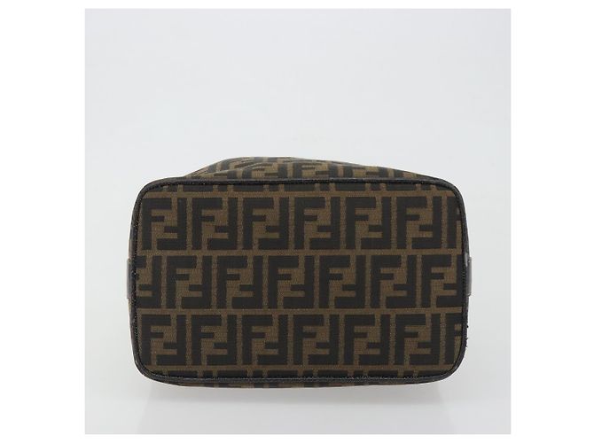 FENDI Zucca Canvas Hand Bag Black Brown - vista 8