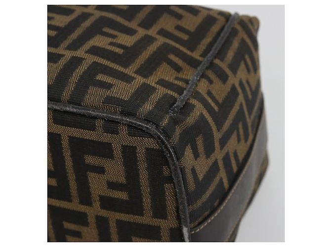 FENDI Zucca Canvas Hand Bag Black Brown - vista 9