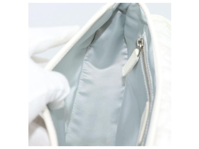 Christian Dior Trotter Canvas Romantic Chain Bag PVC White Silver - vista 18