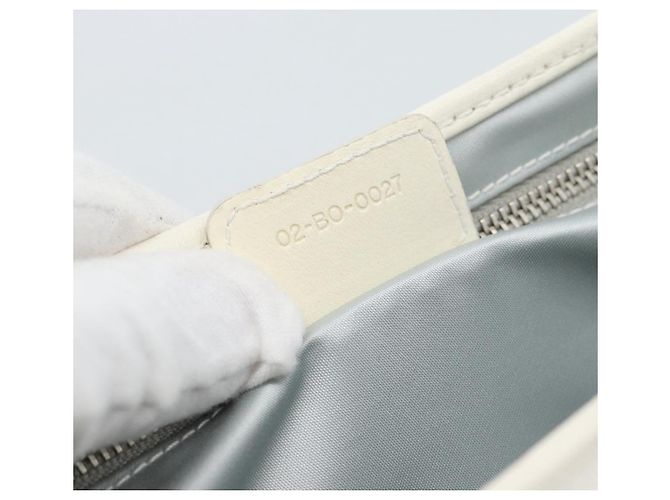 Christian Dior Trotter Canvas Romantic Chain Bag PVC White Silver - vista 21