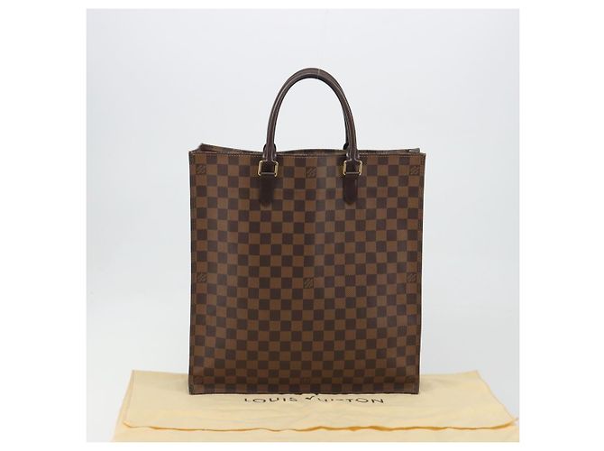 LOUIS VUITTON Damier Ebene Sac Plat Hand Bag N51140 LV - vista 12