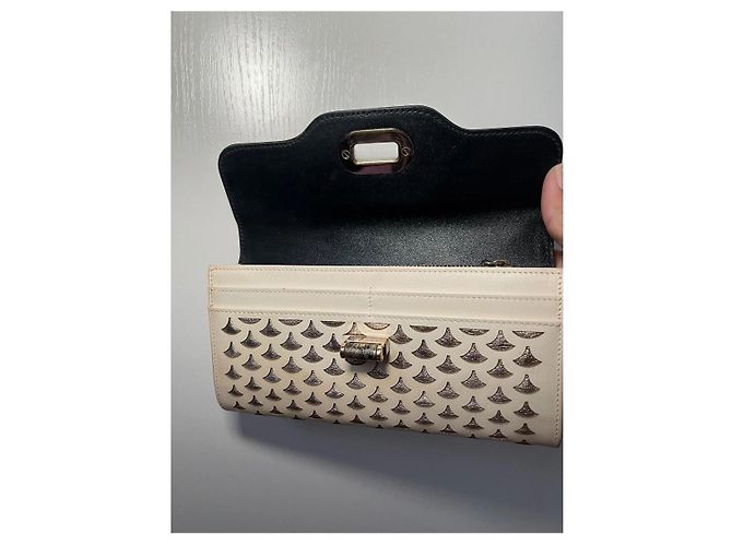 Bulgari Portafoglio Bvlgari in pelle nera e beige Nero - vista 4