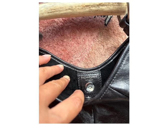 Yves Saint Laurent Borsa a mano Mombasa in pelle nera Nero - vista 2