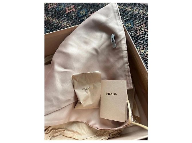 Prada Sandalen aus khaki Canvas mit Absatz Grün - Ansicht 3