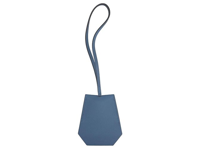 Hermès Charm per borsa Hermes in pelle blu - vista 3