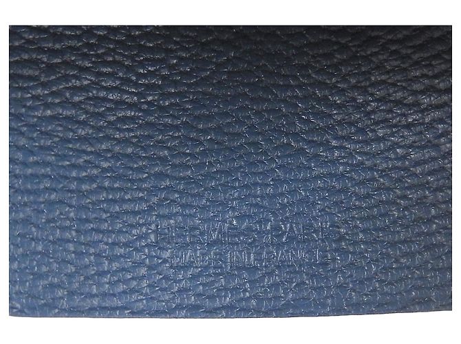 Hermès Charm per borsa Hermes in pelle blu - vista 8