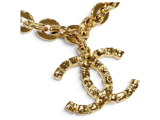 Cambon Chanel Gold Medaillon Anhänger Halskette Golden - Ansicht 8