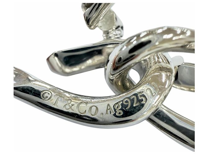 Orecchini a lobo in argento Tiffany & Co. - vista 5