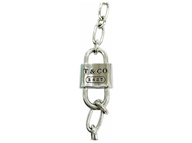 Collana Tiffany & Co. Silver 925 Small Double Lock Argento - vista 8