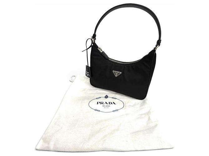 Borsa Prada Re-Edition 2005 Re-Nylon con logo triangolare Nero - vista 2