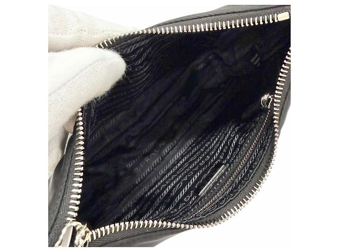 Borsa Prada Re-Edition 2005 Re-Nylon con logo triangolare Nero - vista 6