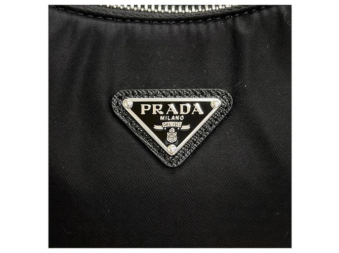 Borsa Prada Re-Edition 2005 Re-Nylon con logo triangolare Nero - vista 9