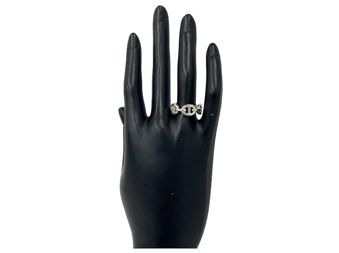 Hermès Hermes Enchainée PM Bandring Silber - Ansicht 2