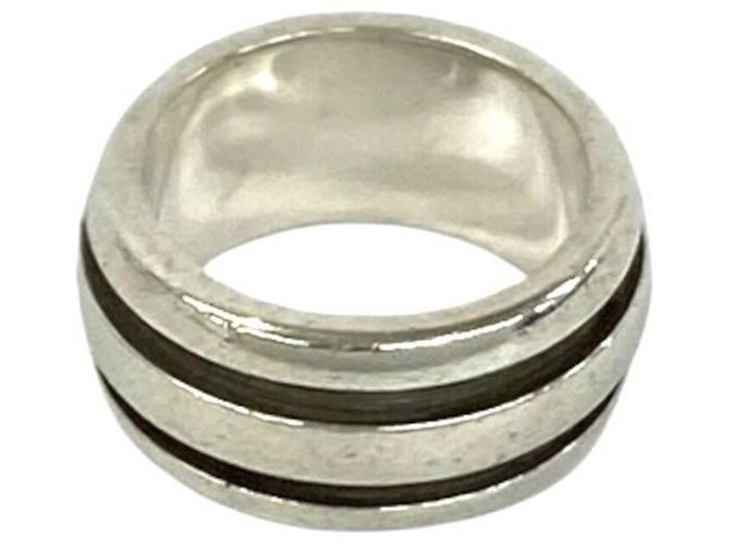 Tiffany & Co Anello Tiffany Vintage Grooved Double Line Argento - vista 4