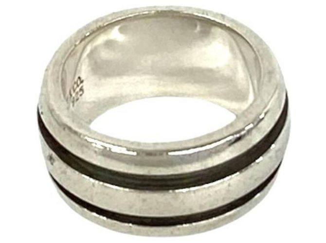 Tiffany & Co Anello Tiffany Vintage Grooved Double Line Argento - vista 5