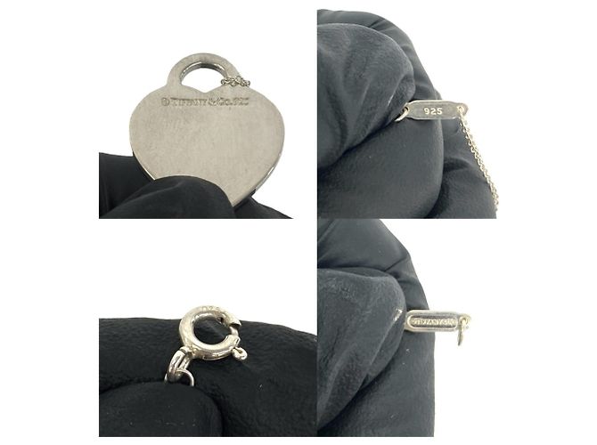 Tiffany & Co Tiffany Vintage Notes Heart Tag Halskette Silber - Ansicht 3
