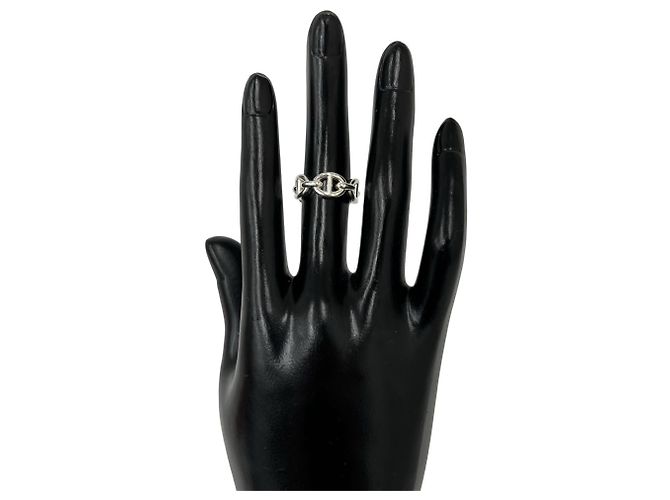 Ring Anello Hermès Enchainée PM in argento sterling - vista 2
